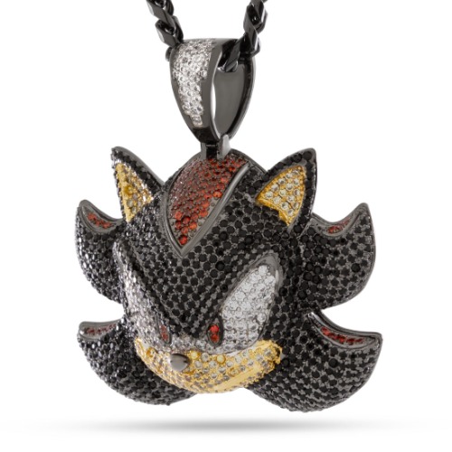 Sonic the Hedgehog x King Ice - Shadow Necklace | Gold Plated / Black Gold / 2"