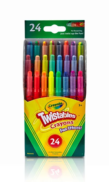 Crayola Mini Twistables Crayons, Fun Effects, Coloring Set, School Supplies, 24 Count - 