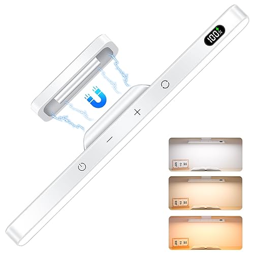 Ferswe 5W Mirror Light,Makeup Light Adjustable 3 Colors,120 LED,Closet Light,Rechargeable Light bar,2500 mAh Battery Touch Light,Magnetic Stick Light Bar for Cabinet,Kitchen,Wall,Bund Bed. - Touch Control - 5W