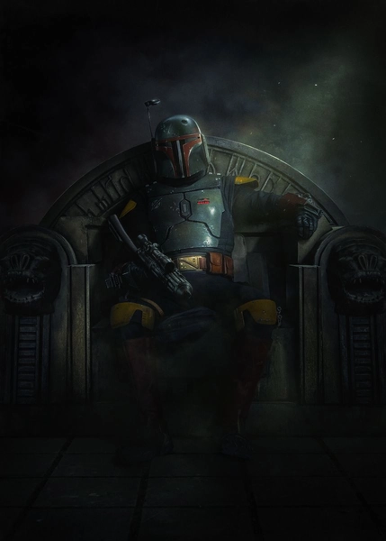 'The Book of Boba Fett vertical ' Poster, picture, metal print, paint by Star Wars | Displate