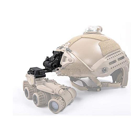 Pinalloy FMA L4G24 NVG Helmbefestigung, Kipplaster/Halterung, Nachtsicht-Verbindungsrahmen für Displayhelme, Airsoft, Cosplay(1012), BK, Einheitsgröße