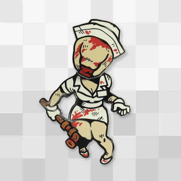 Bobblehead Nurse Pin