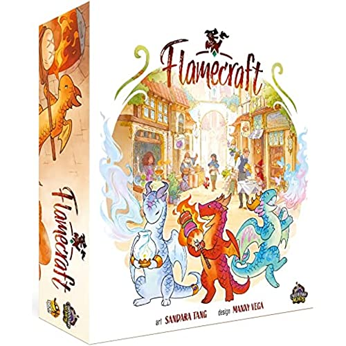 Flamecraft – Board Game by Lucky Duck Games 1-5 Players – Board Games for Family - 60 Minutes of Gameplay – Games for Game Night – Teens and Adults Ages 14+ - English Version