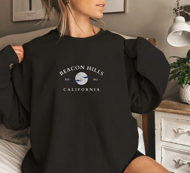 BEACON HILLS California Sweatshirt, Unisex Heavy Blend™ Crewneck Sweatshirt, Beacon Hills High School, Teen Wolf, Teen Wolf Sweatshirt