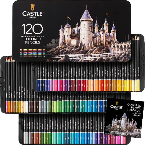 Castle Art Supplies Juego 120 Lápices Colores