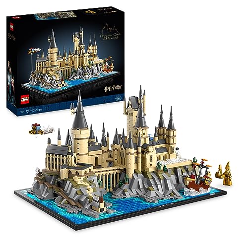 LEGO 76419 Harry Potter Hogwarts Castle and Grounds, Model Set Featuring Iconic Locations: Astronomy Tower, Great Hall, Chamber of Secrets & More, Detailed Display Model Kit for Fans and Adults