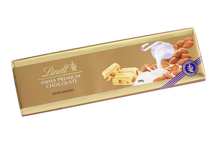 White Chocolate Bar with Almonds