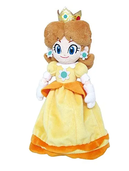 Little Buddy Super Mario All Star Collection 1419 Daisy Stuffed Plush, 9.5" - 