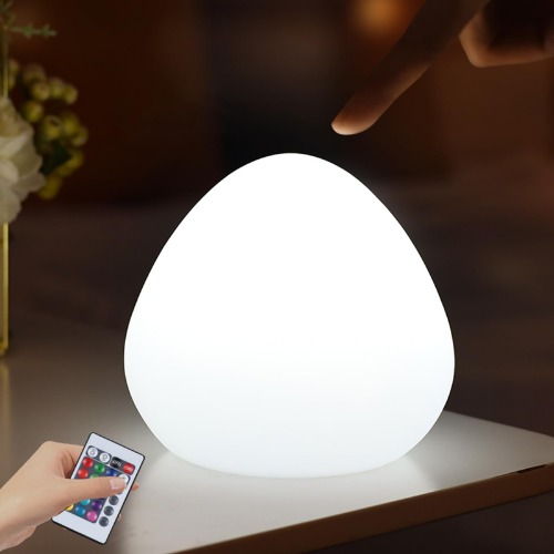 LED Desk Lamp, 16 Color Changing Mode & Dimming Function, Remote Control, Long Battery Life, Type-C Charging, RGB Lights, for Nursery, Camping, and Bedroom