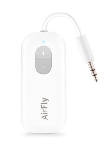Twelve South 4353 Airfly Pro | Wireless Transmitter/Receiver with Audio Sharing for Up to 2 Airpods/Wireless Headphones to Any Audio Jack for use On Airplanes, Boats or in Gym, Home, Auto - AirFly SE $59.00