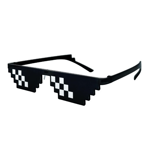 Thug Life Sunglasses Pixelated Mosaic Glasses Party Glasses MLG Shades (12 pixels)