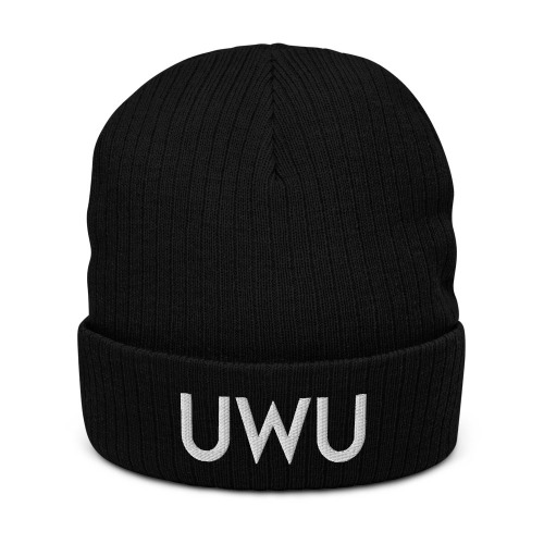 UWU | Recycled cuffed beanie - Black
