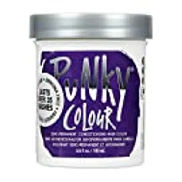 Punky Plum Semi Permanent Conditioning Hair Color, Vegan, PPD and Paraben Free, lasts up to 35 washes, 3.5oz