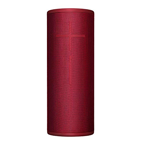 Ultimate Ears MEGABOOM 3 Portable Wireless Bluetooth Speaker (Powerful Sound + Thundering Bass, Bluetooth, Magic Button, Waterproof, Battery 20 hours) - Sunset Red - Night Black Single