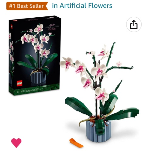 LEGO Icons Orchid 10311 Artificial Plant Building Set with Flowers, Home Décor Accessory for Adults, Botanical Collection, Idea, for Her and Him : Amazon.ca: Home
