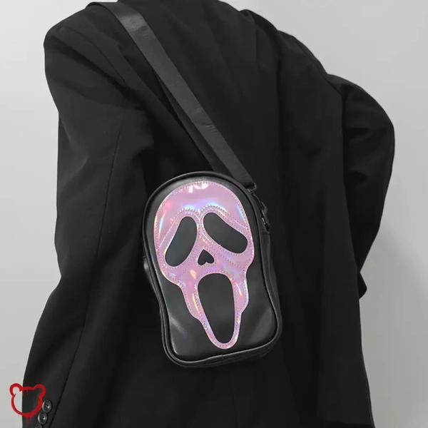 Ghost Face Shoulder Bag, Vibrant Colors