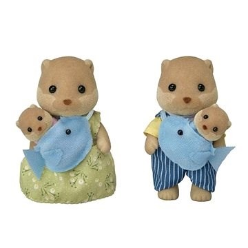 Sylvanian Families Rodina vydry s 2 bábätkami