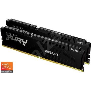 Kingston 32GB KIT DDR5 5600MHz CL36 FURY Beast Black