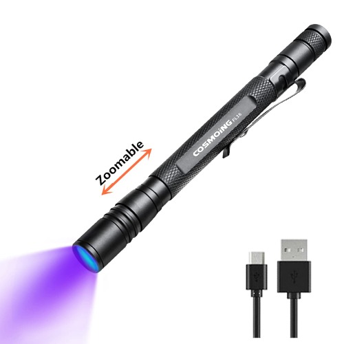 UV Flashlight USB Rechargeable