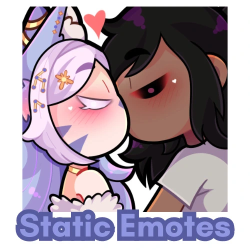 1 Static Emote for Twitch + Discord 𓆩 ♡ 𓆪