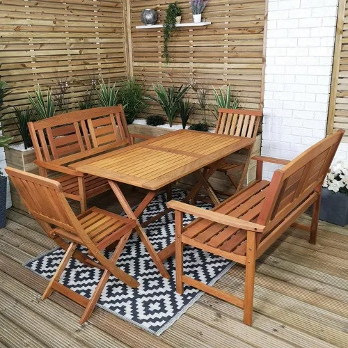 Samuel Alexander Wooden Garden Dining Set