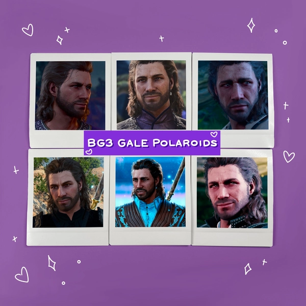 Baldurs Gate 3 Gale Polaroids / Polaroids / BG3 Character Polaroids Merch Gift