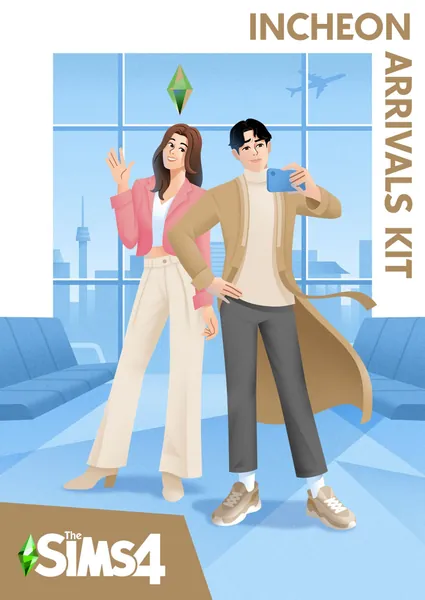 The Sims 4 - Incheon Arrivals Kit - Origin PC [Online Game Code] - PC Online Game Code Incheon Arrivals