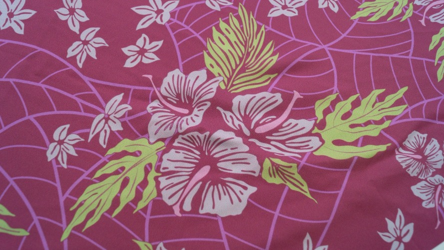 Aerith's Floral Delight Skirt Fabric | Matte Crepe - 2 Panels