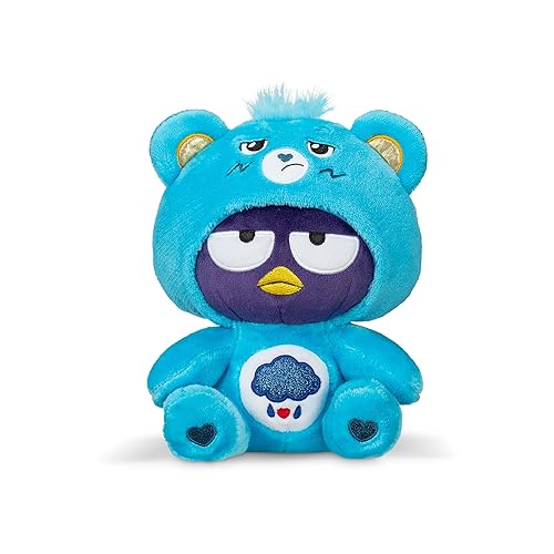 Care Bears - Badtz-Maru Dressed As Grumpy Bear 8" Fun-Size Plush, Blue - Soft, Huggable Bestie! – Good for Girls and Boys, Employees, Collectors, Ages 4+ - Badtz-maru Dressed as Grumpy Bear
