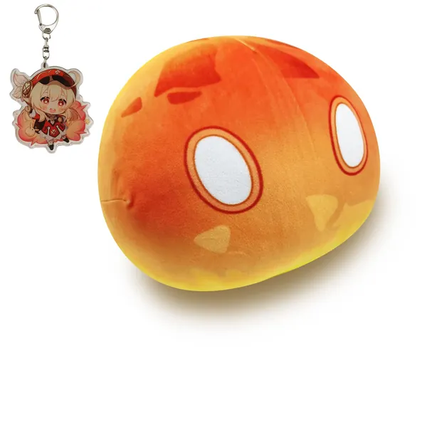 Gen-shin Impact - Cuscino in peluche con portachiavi Genshin Impact Cosplay accessori di scena per gli appassionati di videogiochi, feste Favor decorazione di compleanno (7° Fire)