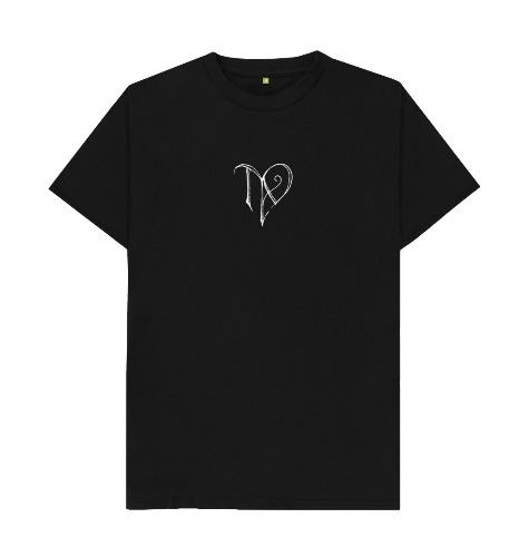 TAD logo on black regular t-shirt | Black / L