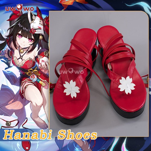 Uwowo Game Honkai: Star Rail Sparkle Hanabi Cosplay Shoes Clogs - 39