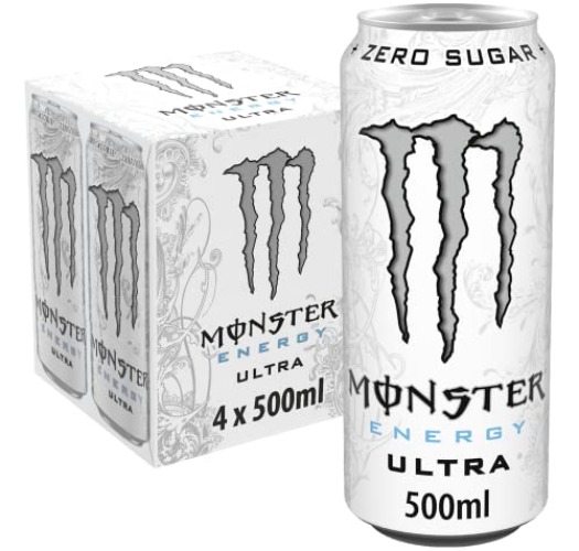 Monster Energy Ultra Cans, 4 x 500ml - Single