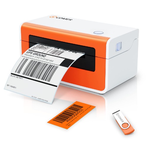 K Comer Shipping Label Printer 150mm/s High-Speed 4x6 Direct Thermal Label Printing for Shipment Package 1-Click Setup on Windows/Mac,Label Maker Compatible with Amazon, Ebay, Shopify, FedEx,USPS,Etsy - BASIC VERSION