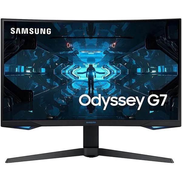 SAMSUNG Odyssey G7 Series 32-Inch WQHD (2560x1440) Gaming Monitor, 240Hz, Curved, 1ms, HDMI, G-Sync, FreeSync Premium Pro (LC32G75TQSNXZA) - 32-inch QHD, 240Hz