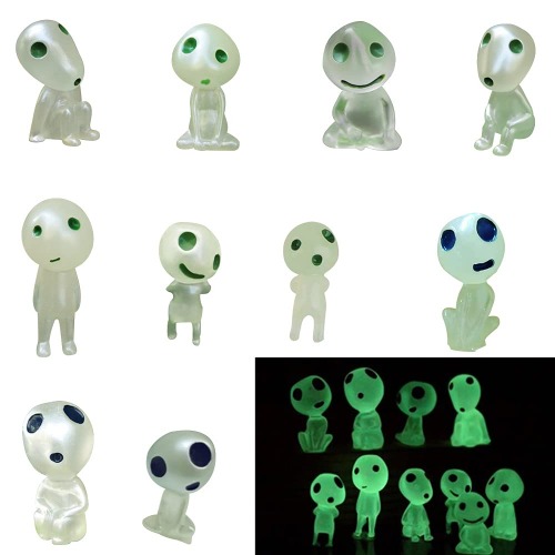 10 Pieces Resin Luminous Tree Elves, Princess Mononoke Tree Ghost
