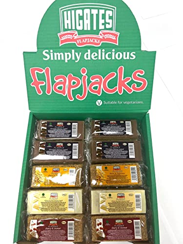 Higates Vegetarian Flapjacks Mixed Case 120g (Box of 30)