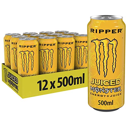 Monster Energy Drink 12x500ml (Juiced Ripper) - Juiced Ripper - 500 ml (Pack of 12)