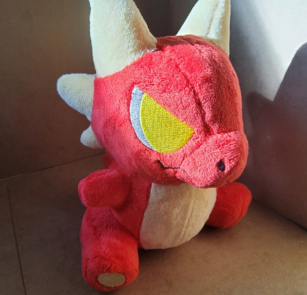 PREORDER - Mini Kobold Plush - Dungeons & Dragons Inspired Stuffed Animal ttrpg Furry Plush Toy - Red and Cream Soft Scaly Monster Anthro