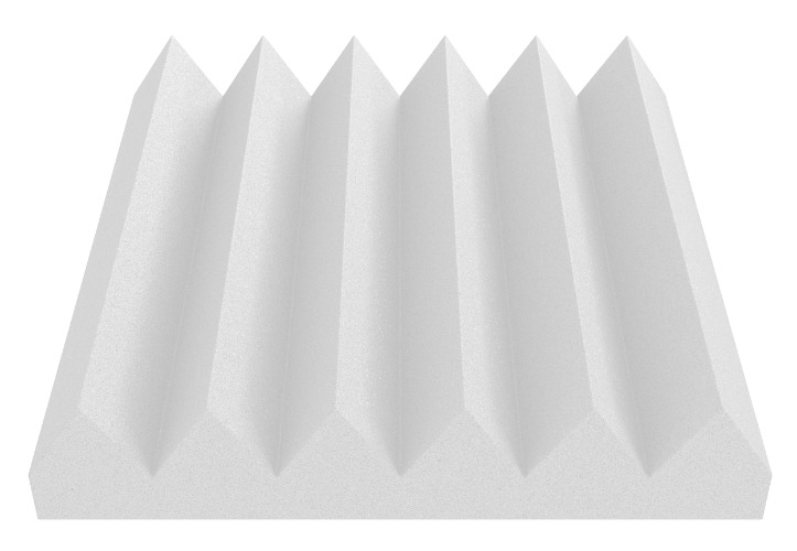 Melamine White Acoustic Foam - Wedge