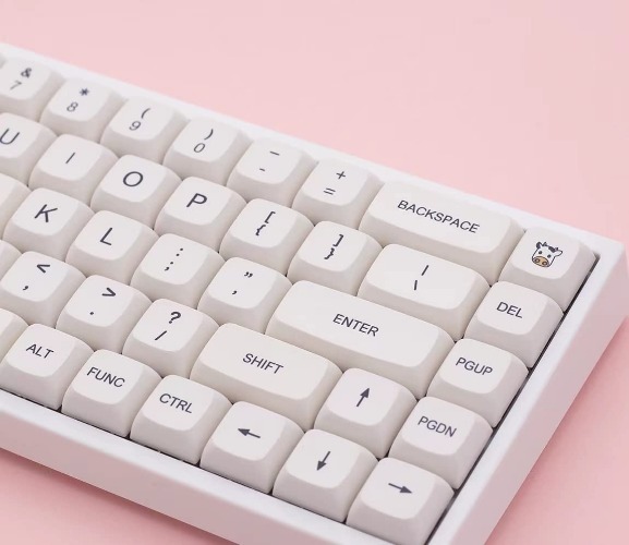 Minimalist White keycap PBT Minimalist White English Version）