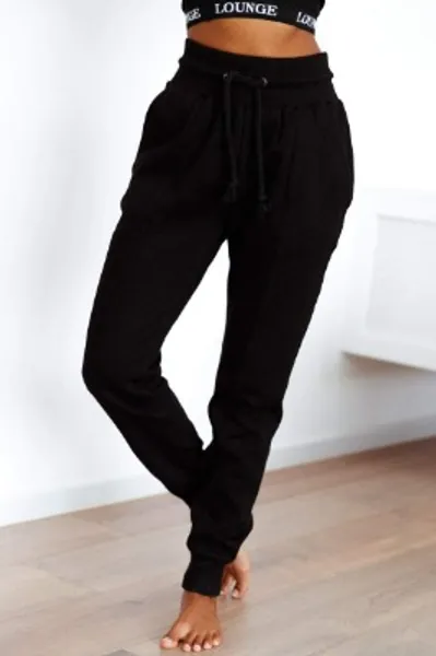 Rope Cord Joggers - Black