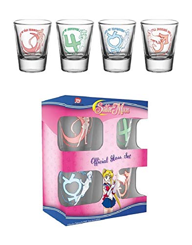 GB eye Sailor Moon Characters Shot Glasses - Set of 4
