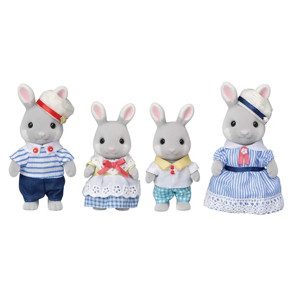 Calico Critters Sea Breeze Rabbit Family Dolls, 35th Anniversary, Limited Edition , White - Limited Edition Sea Breeze Rabbit Family