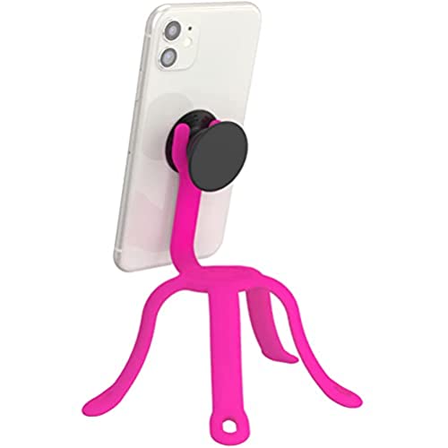 PopSockets: Flexible Phone Mount & Stand, Phone Tripod Mount, Universal Device Mount - Hot Pink - Miami Sunset