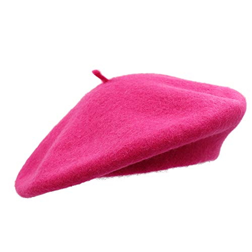 Umeepar Wool French Beret Hat for Women - One Size - Rose