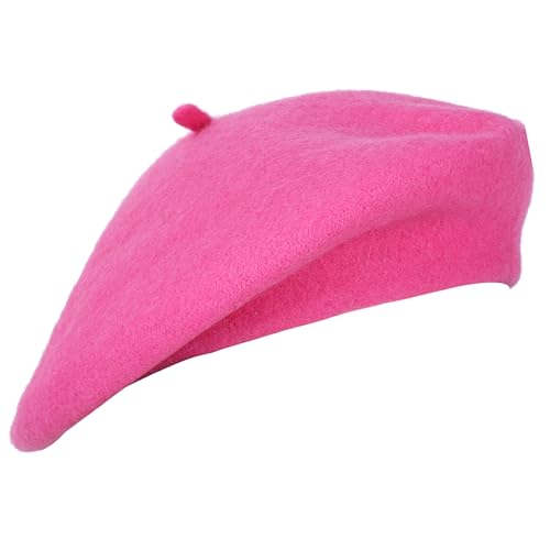 Umeepar Wool French Beret Hat for Women - One Size - Pink