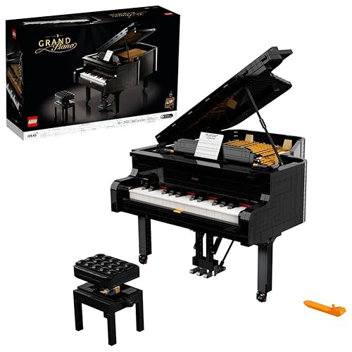 LEGO Ideas Grand Piano 21323 Model Building Set for Adults, Collectible Home Décor Kit, Gift for Music Lovers with Motor and Power Functions - Multicolor