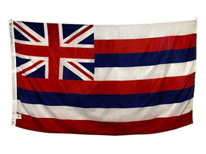 3x5' Hawaii State Flag - All Weather Nylon & Reinforced Fly End Stitching - Made in USA - 3x5'