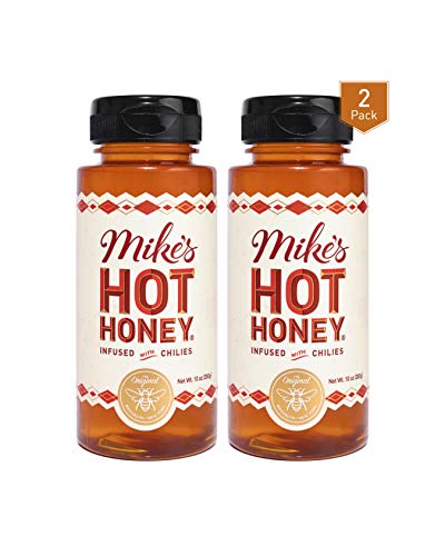 Mike's Hot Honey, America's #1 Brand of Hot Honey, Spicy Honey, All Natural 100% Pure Honey Infused with Chili Peppers, Gluten-Free, Paleo-Friendly (10oz Bottle, 2 Pack) - 10 Ounce (Pack of 2)